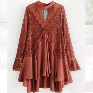 Free People STYLE lace tunic
